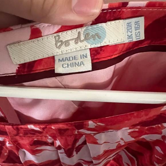 🛍️Boden Silk Blend Floral Sheath Dress Vanessa Size 16R - Picture 3 of 6